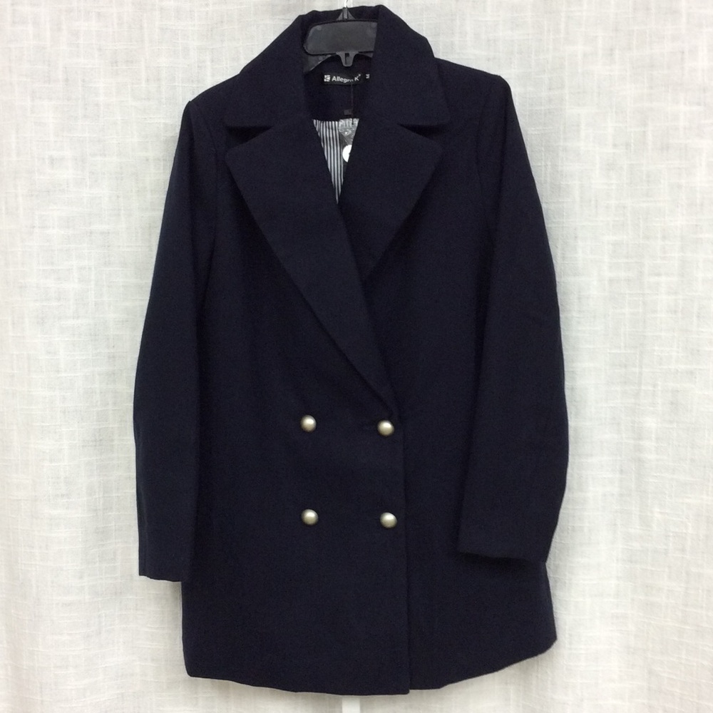 Allegra K Medium Navy Coat NWT